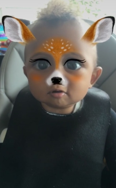 Saint West, Kim Kardashian, Snapchat